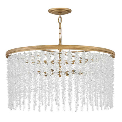 Fredrick Ramond Rubina 6 Light 30" Wide Crystal Drum Chandelier