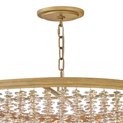Fredrick Ramond Rubina 6 Light 30" Wide Crystal Drum Chandelier