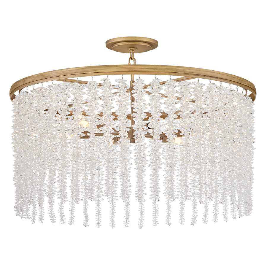 Fredrick Ramond Rubina 6 Light 30" Wide Crystal Drum Chandelier