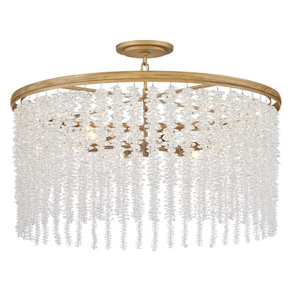 Fredrick Ramond Rubina 6 Light 30" Wide Crystal Drum Chandelier