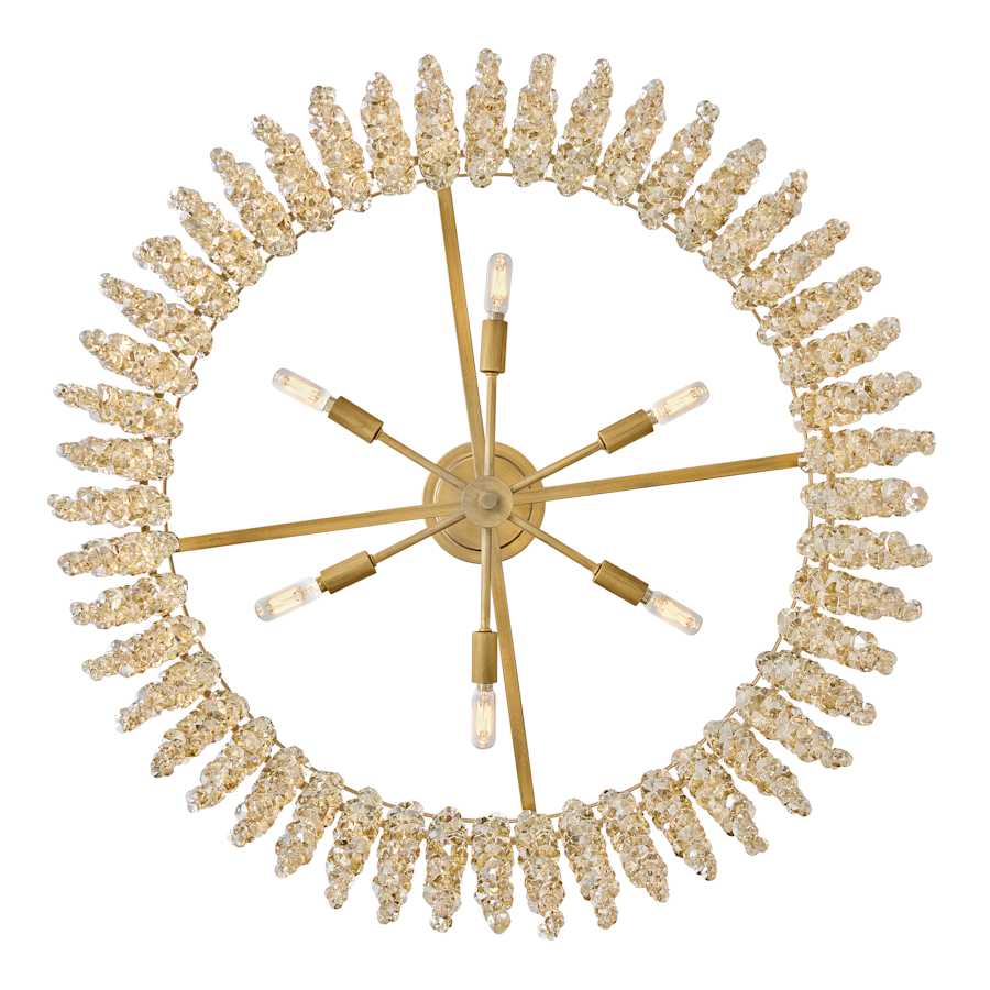 Fredrick Ramond Rubina 6 Light 30" Wide Crystal Drum Chandelier