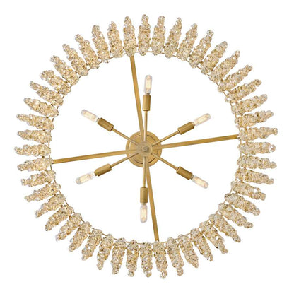 Fredrick Ramond Rubina 6 Light 30" Wide Crystal Drum Chandelier