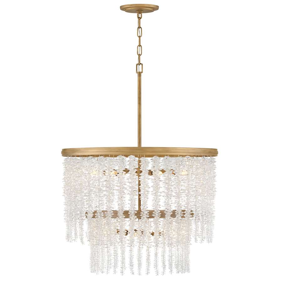 Fredrick Ramond Rubina 10 Light 26" Wide Crystal Waterfall Chandelier