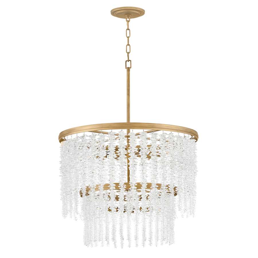 Fredrick Ramond Rubina 10 Light 26" Wide Crystal Waterfall Chandelier