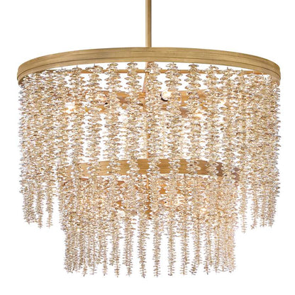 Fredrick Ramond Rubina 10 Light 26" Wide Crystal Waterfall Chandelier