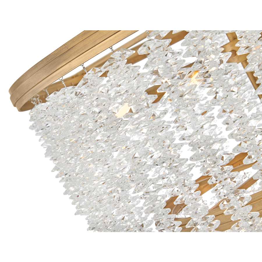 Fredrick Ramond Rubina 10 Light 26" Wide Crystal Waterfall Chandelier