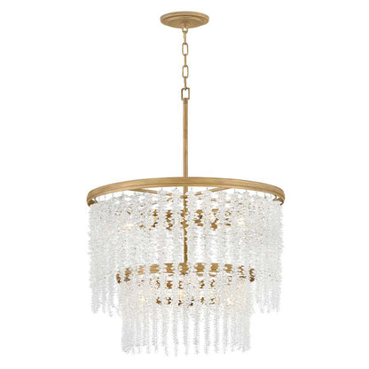Fredrick Ramond Rubina 10 Light 26" Wide Crystal Waterfall Chandelier
