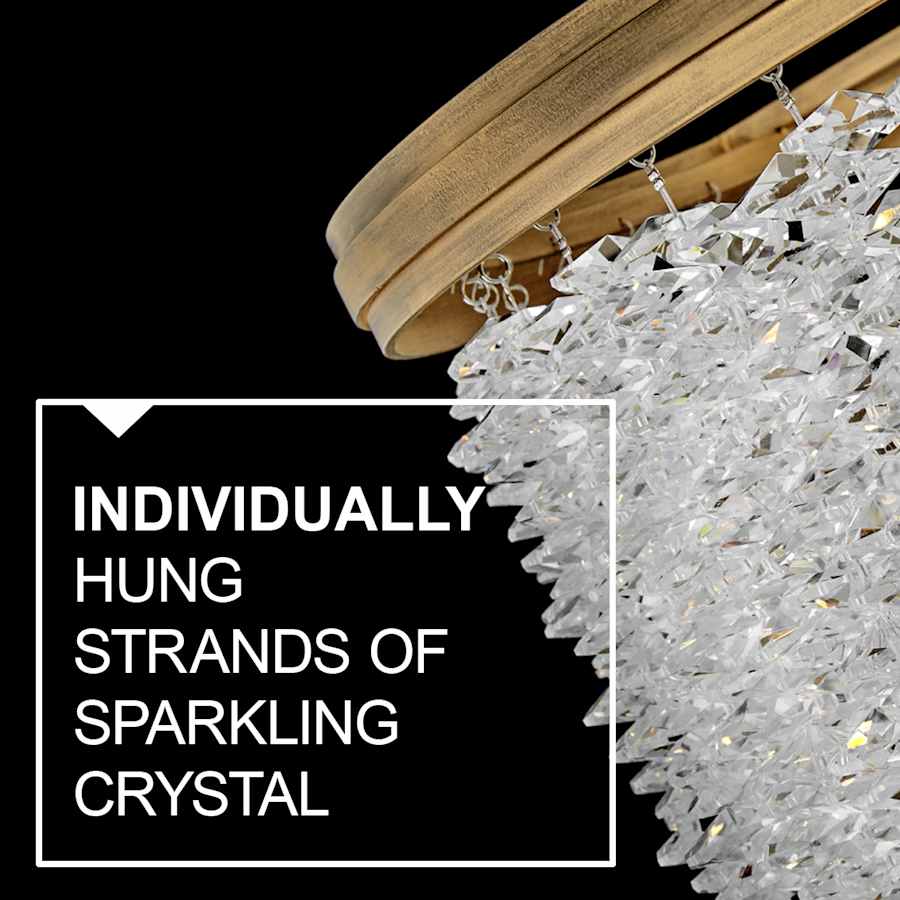 Fredrick Ramond Rubina 10 Light 26" Wide Crystal Waterfall Chandelier