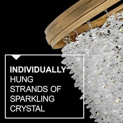 Fredrick Ramond Rubina 10 Light 26" Wide Crystal Waterfall Chandelier