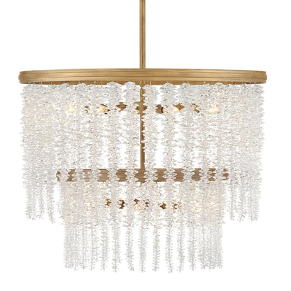 Fredrick Ramond Rubina 10 Light 26" Wide Crystal Waterfall Chandelier