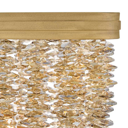 Fredrick Ramond Rubina 6 Light 48" Wide Crystal Linear Chandelier