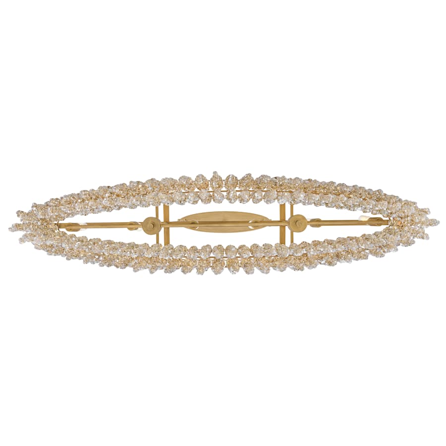 Fredrick Ramond Rubina 6 Light 48" Wide Crystal Linear Chandelier