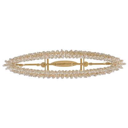 Fredrick Ramond Rubina 6 Light 48" Wide Crystal Linear Chandelier
