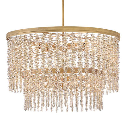 Fredrick Ramond Rubina 12 Light 30" Wide Crystal Waterfall Chandelier