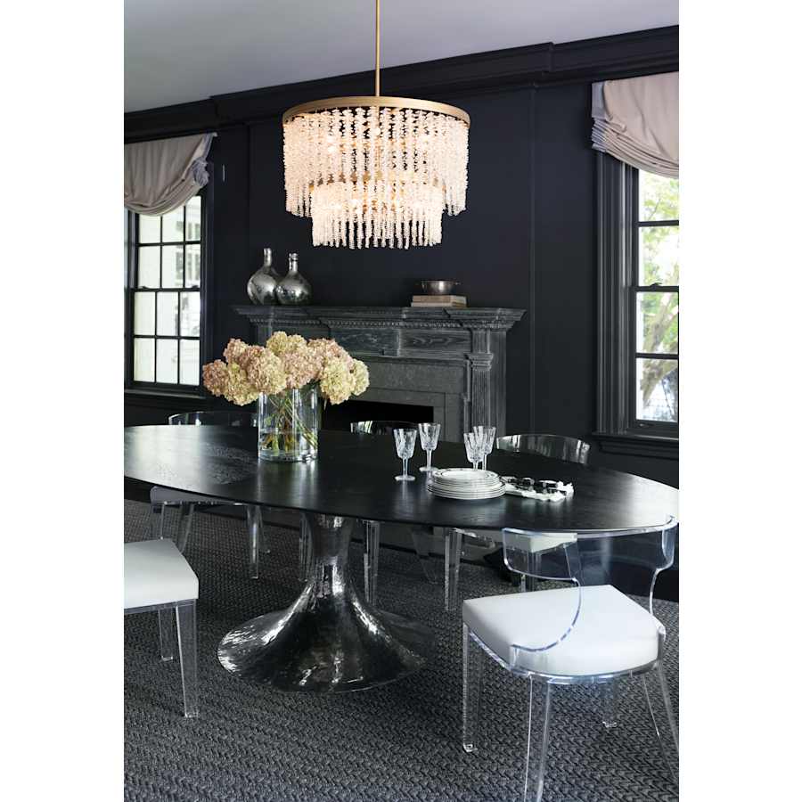 Fredrick Ramond Rubina 12 Light 30" Wide Crystal Waterfall Chandelier