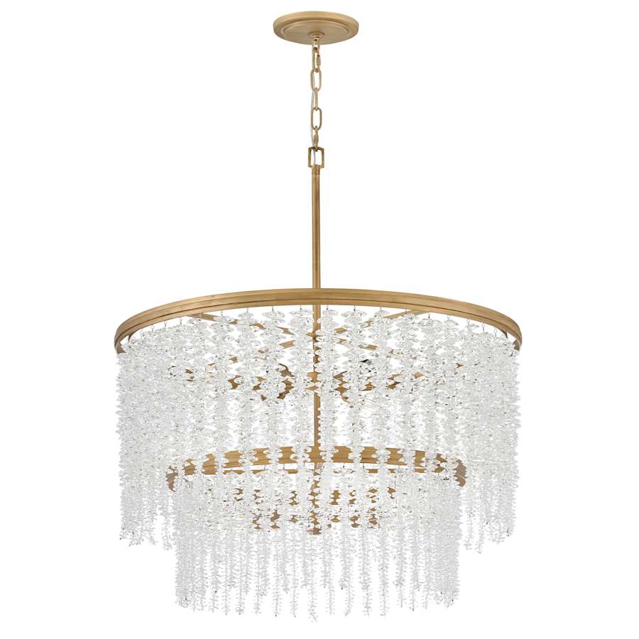 Fredrick Ramond Rubina 12 Light 30" Wide Crystal Waterfall Chandelier