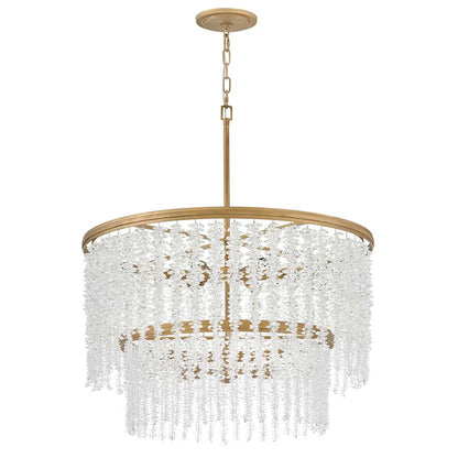 Fredrick Ramond Rubina 12 Light 30" Wide Crystal Waterfall Chandelier