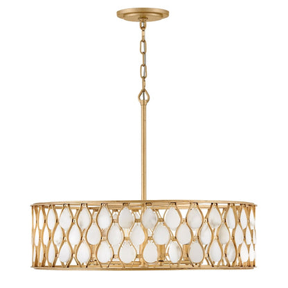 Fredrick Ramond Estie 6 Light 28" Wide Drum Chandelier
