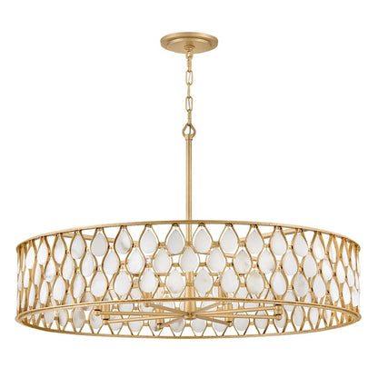 Fredrick Ramond Estie 8 Light 38" Wide Drum Chandelier