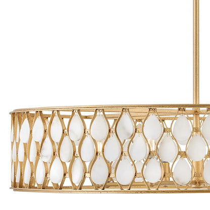 Fredrick Ramond Estie 8 Light 38" Wide Drum Chandelier