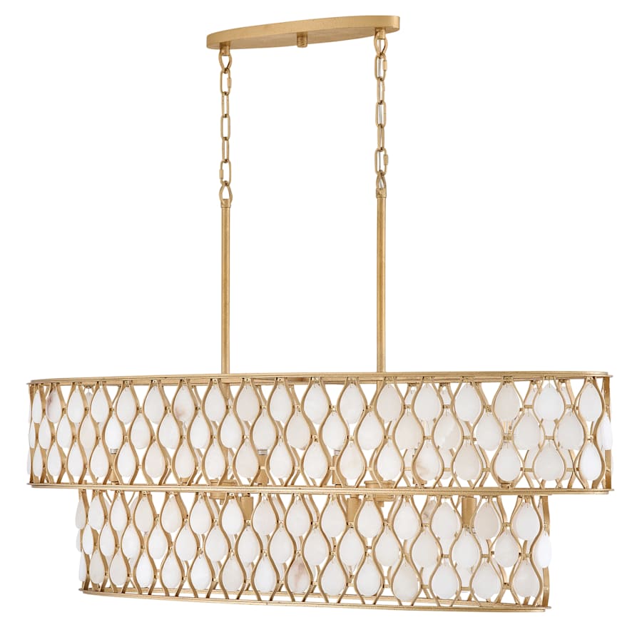Fredrick Ramond Estie 10 Light 48" Wide Linear Chandelier