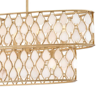 Fredrick Ramond Estie 10 Light 48" Wide Linear Chandelier