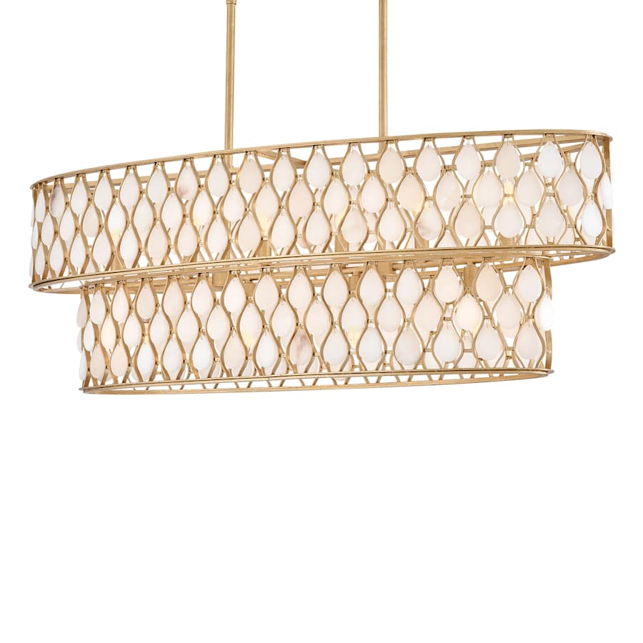 Fredrick Ramond Estie 10 Light 48" Wide Linear Chandelier