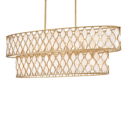 Fredrick Ramond Estie 10 Light 48" Wide Linear Chandelier