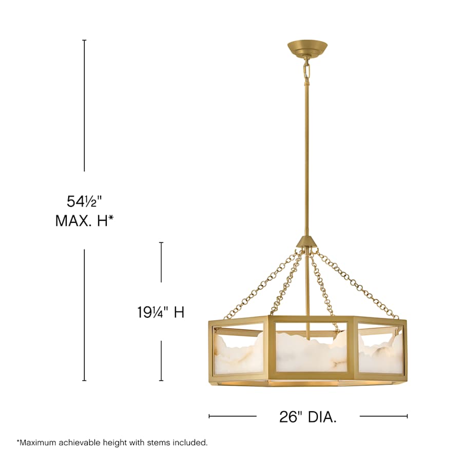 Fredrick Ramond Veleta 8 Light 26" Wide Pendant