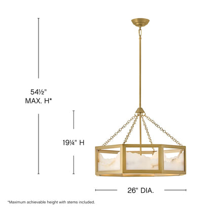 Fredrick Ramond Veleta 8 Light 26" Wide Pendant