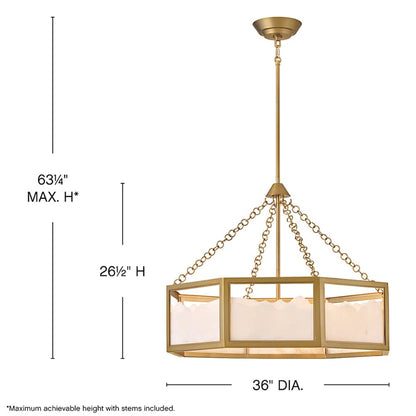 Fredrick Ramond Veleta 8 Light 36" Wide Chandelier