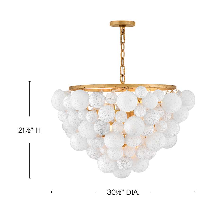 Fredrick Ramond Marabel 6 Light 31" Wide Ring Chandelier