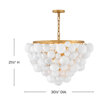 Fredrick Ramond Marabel 6 Light 31" Wide Ring Chandelier