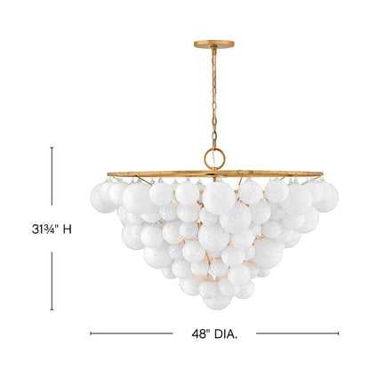 Fredrick Ramond Marabel 10 Light 48" Wide Ring Chandelier
