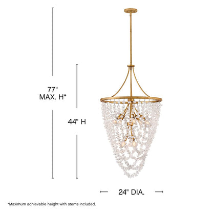 Fredrick Ramond Myra 8 Light 24" Wide Ring Chandelier