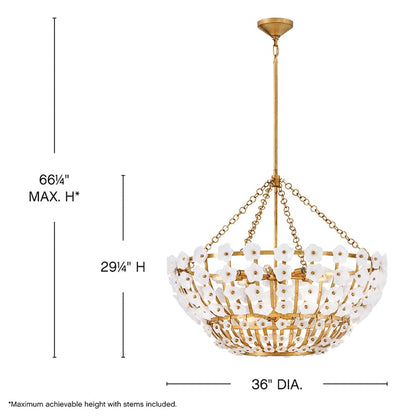 Fredrick Ramond Azalea 12 Light 36" Wide Chandelier