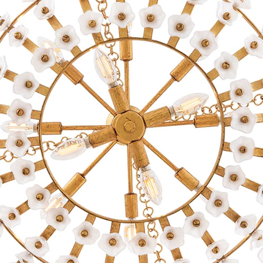 Fredrick Ramond Azalea 12 Light 36" Wide Chandelier