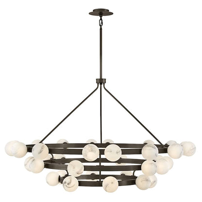 Fredrick Ramond Selene 36 Light 60" Wide Ring Chandelier