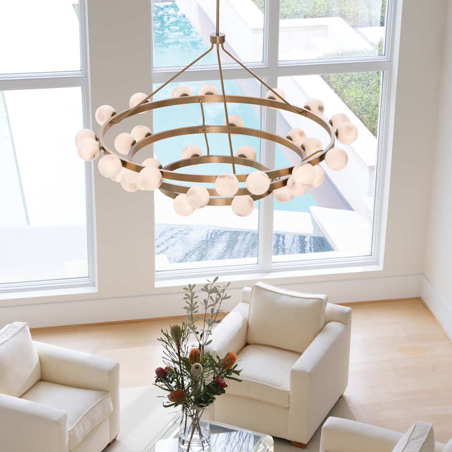 Fredrick Ramond Selene 36 Light 60" Wide Ring Chandelier