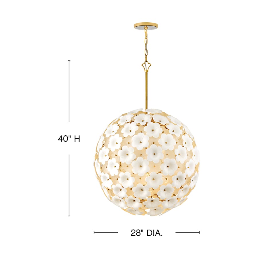 Fredrick Ramond Marianne 7 Light 28" Wide Globe Chandelier