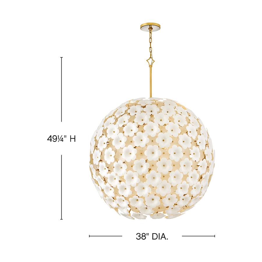 Fredrick Ramond Marianne 9 Light 38" Wide Globe Chandelier