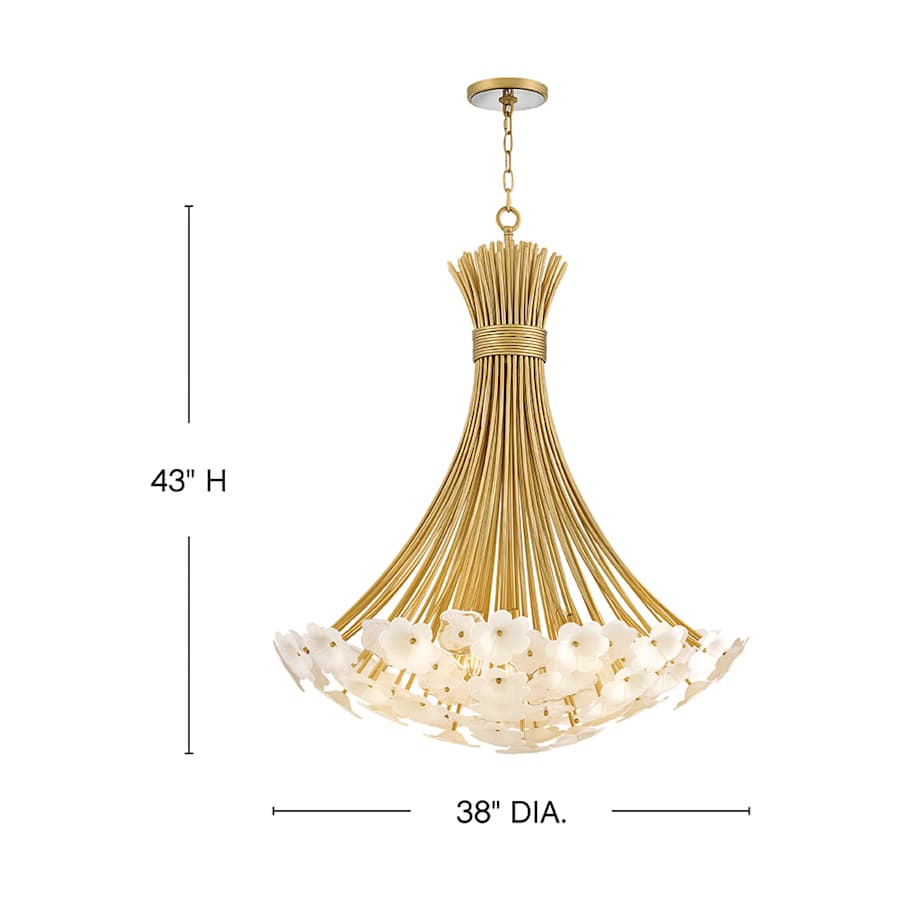 Fredrick Ramond Marianne 8 Light 38" Wide Chandelier