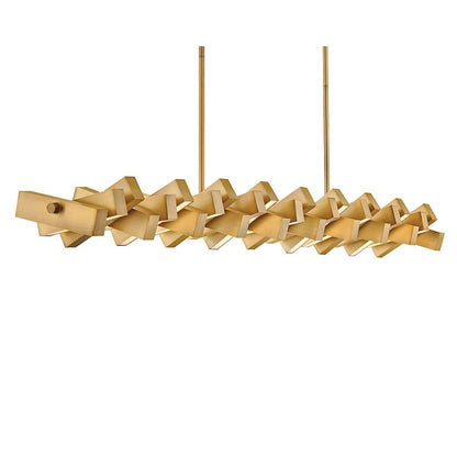 Fredrick Ramond Stitch 59" Wide LED Abstract Chandelier with Articulating LED Panels