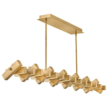 Fredrick Ramond Stitch 59" Wide LED Abstract Chandelier with Articulating LED Panels