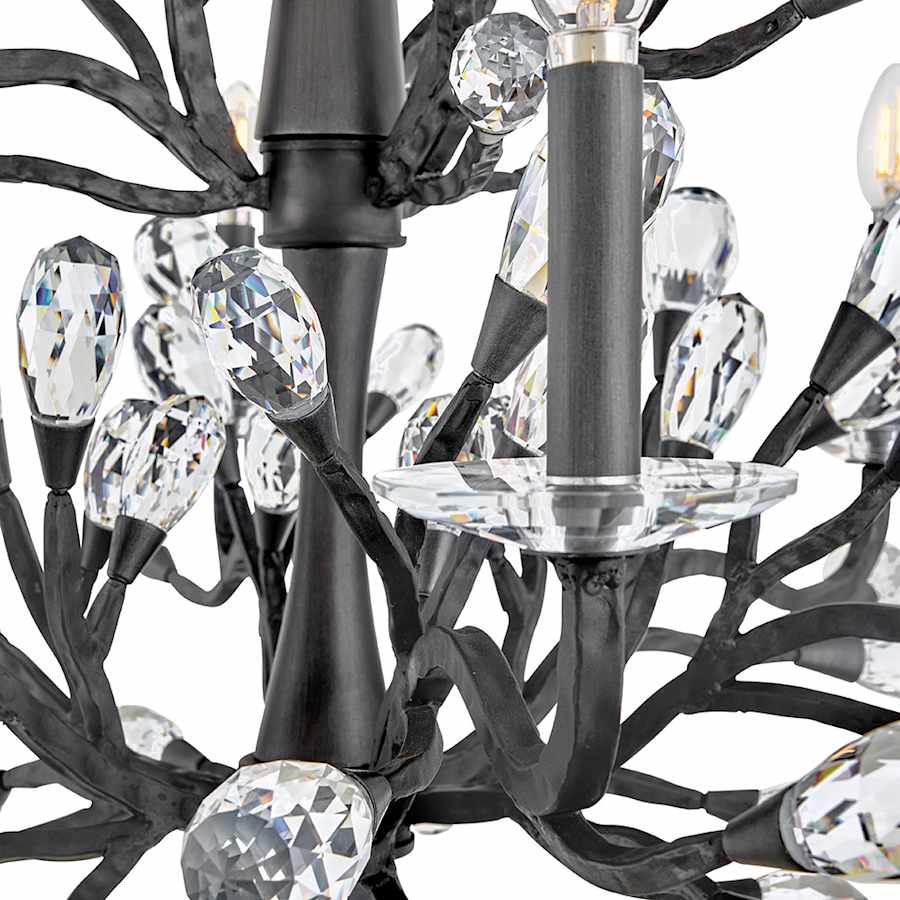 Fredrick Ramond Eve 9 Light 33" Wide LED Crystal Candle Style Chandelier
