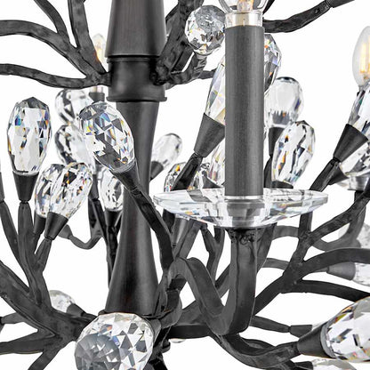 Fredrick Ramond Eve 9 Light 33" Wide LED Crystal Candle Style Chandelier