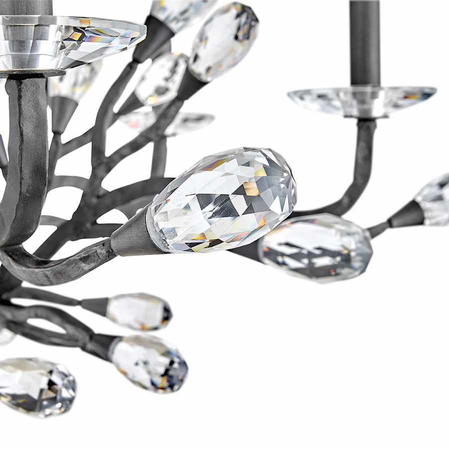 Fredrick Ramond Eve 9 Light 33" Wide LED Crystal Candle Style Chandelier