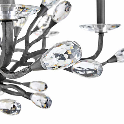 Fredrick Ramond Eve 9 Light 33" Wide LED Crystal Candle Style Chandelier