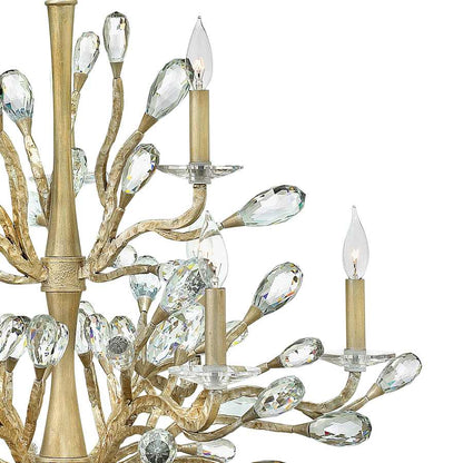Fredrick Ramond 9 Light 2 Tier Candle Style Chandelier from the Eve Collection