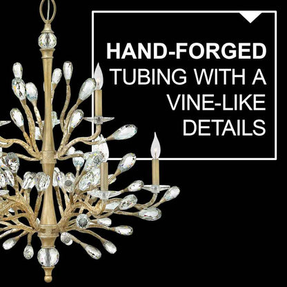 Fredrick Ramond 9 Light 2 Tier Candle Style Chandelier from the Eve Collection